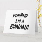 Doe alsof ik een banaan ben kaart (Gele Bloem)