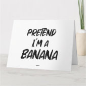 Doe alsof ik een banaan ben kaart (Achterkant)
