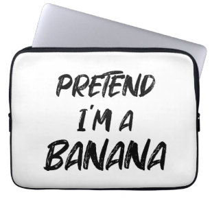 Doe alsof ik een banaan ben laptop sleeve