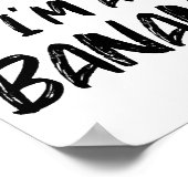 Doe alsof ik een banaan ben poster (Hoek)