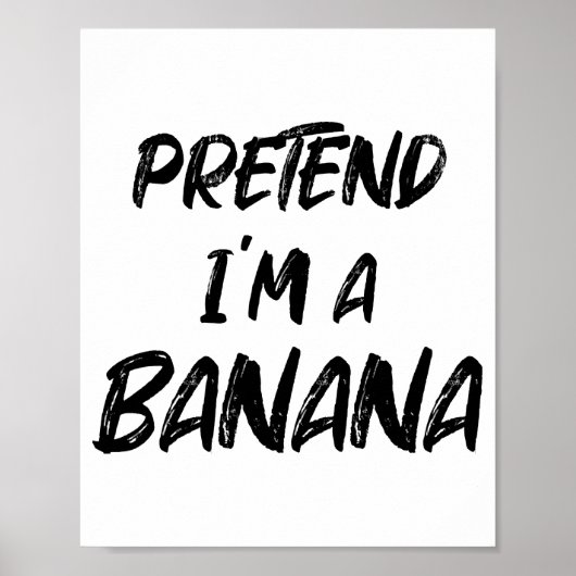Doe alsof ik een banaan ben poster (Voorkant)