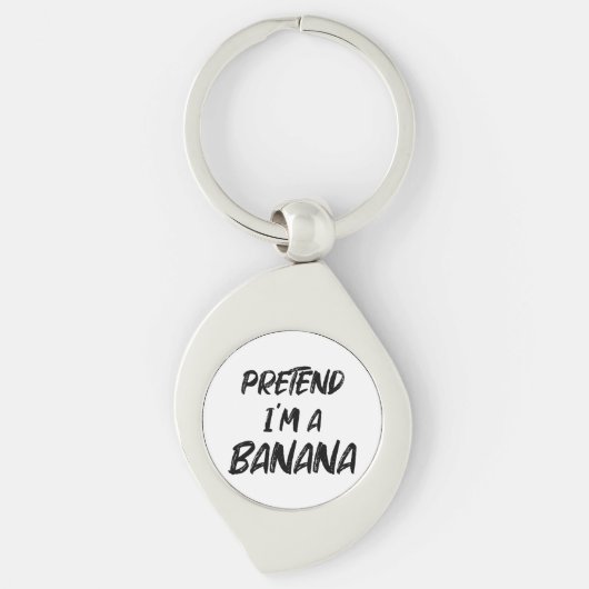 Doe alsof ik een banaan ben sleutelhanger (Voorkant)