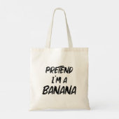Doe alsof ik een banaan ben tote bag (Achterkant)