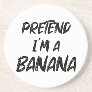 Doe alsof ik een banaan ben zandsteen onderzetter