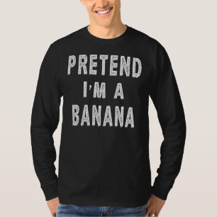 Doe alsof ik een banaan kostuum grappig Halloween T-shirt
