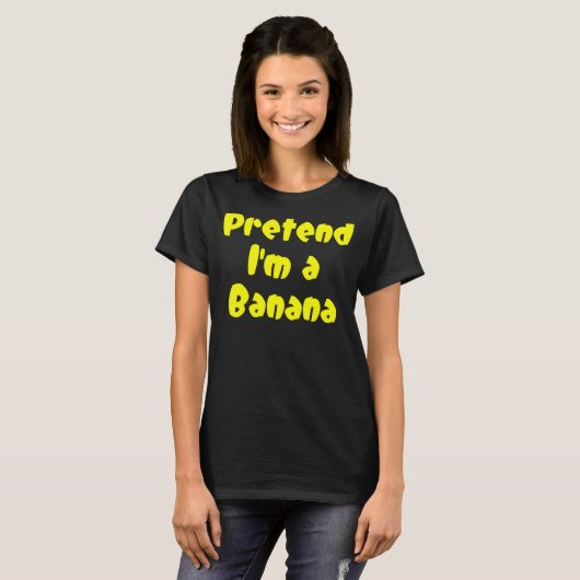 Doe alsof ik een bananenfruit ben t-shirt (Voorkant volledig)