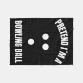 Doe alsof ik een Bowling Ball Halloween Costume be Fleece Deken (Voorkant (Horizontaal))