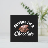 Doe alsof ik een chocoladereep ben kaart (Staand voorkant)