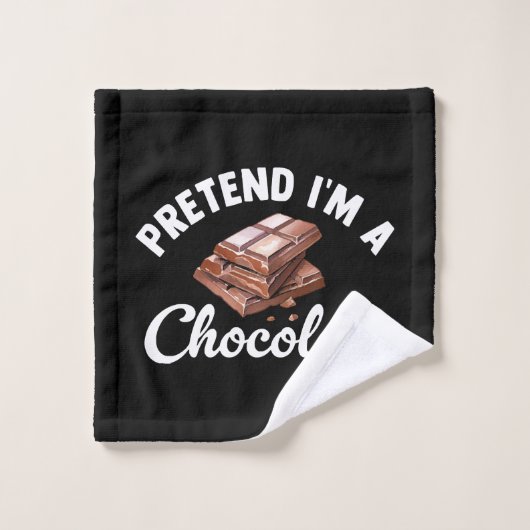 Doe alsof ik een chocoladereep ben washandje (Wasdoekje)