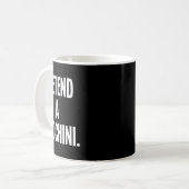 Doe alsof ik een courgette grappige Halloween fees Koffiemok (Voorkant links)