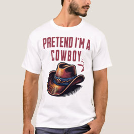 Doe alsof ik een cowboy ben t-shirt