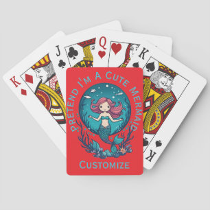 Doe alsof ik een Cute Meermin Thunder_Cove ben Pokerkaarten