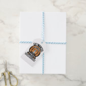 Doe alsof ik een Dalmatische Halloween-hond ben Cadeaulabel (Met Touw)