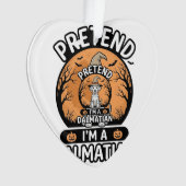 Doe alsof ik een Dalmatische Halloween hond ben Ornament (voorkant)