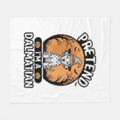 Doe alsof ik een Dalmatische Halloween-hond ontwer Fleece Deken (Voorkant (Horizontaal))