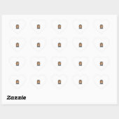 Doe alsof ik een Dalmatische Halloween-hond ontwer Hart Sticker (Vel)
