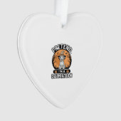 Doe alsof ik een Dalmatische Halloween-hond ontwer Ornament (voorkant)