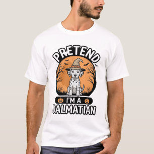 Doe alsof ik een Dalmatische Halloween-hond ontwer T-shirt