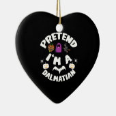 Doe alsof ik een Dalmatische Halloween Kostuum Cad Keramisch Ornament (Rechts)