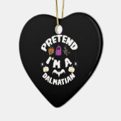 Doe alsof ik een Dalmatische Halloween Kostuum Cad Keramisch Ornament (Links)