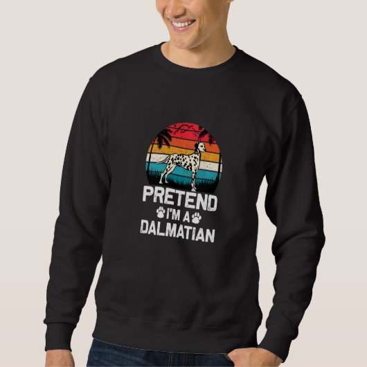 Doe alsof ik een Dalmatische hond ben Kleding Trui (Voorkant)