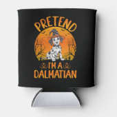 Doe alsof ik een Dalmatische Hond Halloween (1) Blikjeskoeler (Voorkant)