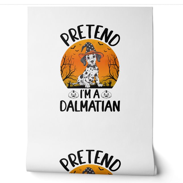 Doe alsof ik een Dalmatische hond Halloween (3) Behang (Afrollen)
