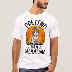 Doe alsof ik een Dalmatische hond Halloween (3) T-shirt
