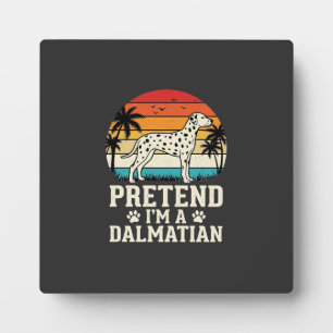 Doe alsof ik een Dalmatische Retro Hond ben Fotoplaat