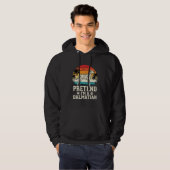 Doe alsof ik een Dalmatische Retro Hond ben Hoodie (Voorkant volledig)