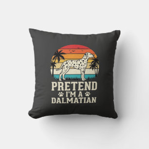 Doe alsof ik een Dalmatische Retro Hond ben Kussen