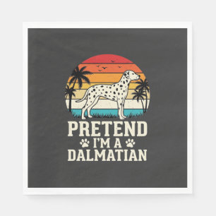 Doe alsof ik een Dalmatische Retro Hond ben Servet