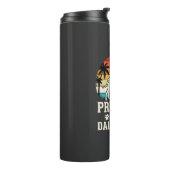 Doe alsof ik een Dalmatische Retro Hond ben Thermosbeker (Gedraaid links)