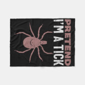 Doe alsof ik een dikke Halloween kostuum Fleece Deken (Voorkant (Horizontaal))