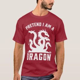 Doe alsof ik een dinosaurus ben t-shirt