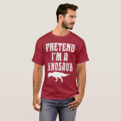 Doe alsof ik een dinosaurus ben t-shirt (Voorkant volledig)