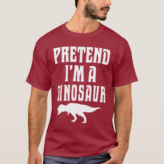 Doe alsof ik een dinosaurus ben t-shirt (Voorkant)