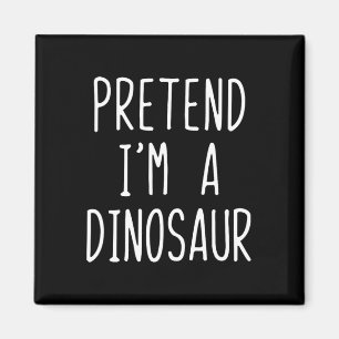 Doe alsof ik een dinosaurus kostuum halloween lui  magneet