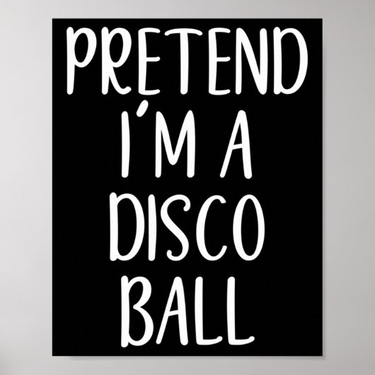 Doe alsof ik een discokostuum ben Halloween Easy A Poster (Voorkant)