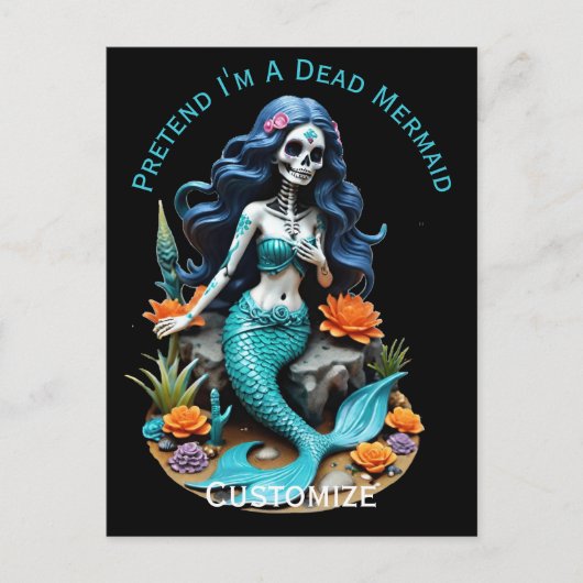 Doe alsof ik een dode zeemeermin ben Thunder_Cove Briefkaart (Voorkant)
