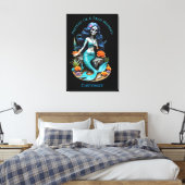 Doe alsof ik een dode zeemeermin ben Thunder_Cove Canvas Afdruk (Insitu (Slaapkamer))