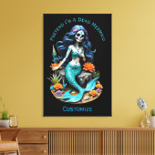 Doe alsof ik een dode zeemeermin ben Thunder_Cove Canvas Afdruk (Insitu (Woonkamer))