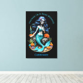 Doe alsof ik een dode zeemeermin ben Thunder_Cove Canvas Afdruk (Insitu (Houten vloer))