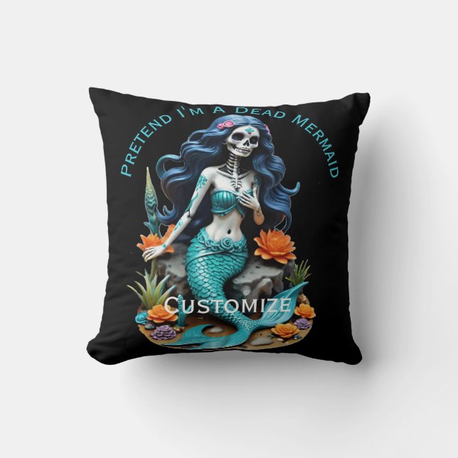 Doe alsof ik een dode zeemeermin ben Thunder_Cove Kussen (Voorkant)