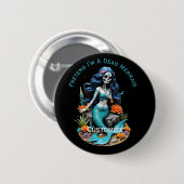 Doe alsof ik een dode zeemeermin ben Thunder_Cove Ronde Button 5,7 Cm (Voorkant /achterkant)