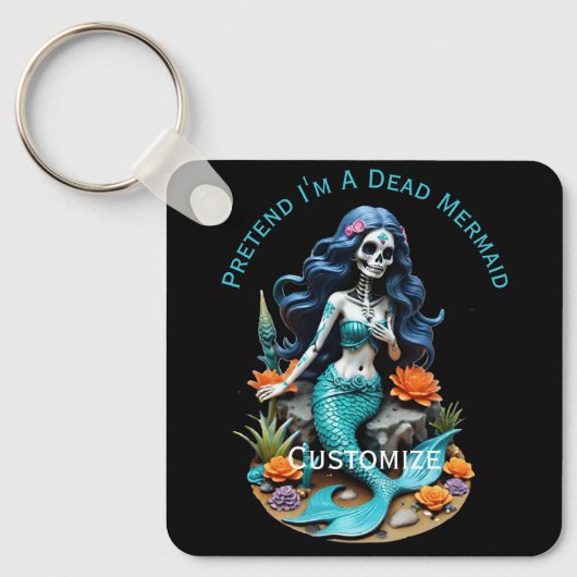 Doe alsof ik een dode zeemeermin ben Thunder_Cove Sleutelhanger (Voorkant)
