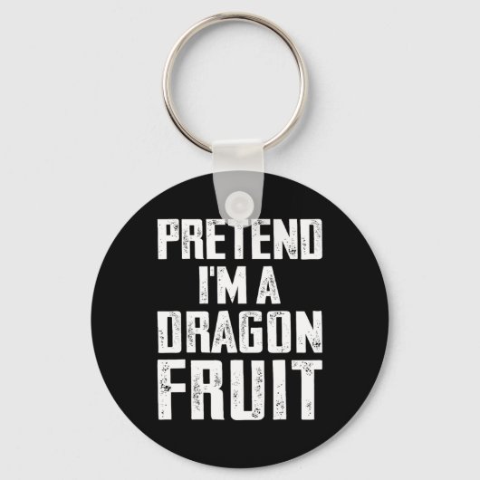Doe alsof ik een drakenfruitkostuum ben Dragon Fru Sleutelhanger (Voorkant)