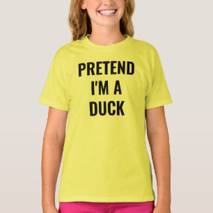 Doe alsof ik een Duck Halloween Herfst Gag ben T-shirt