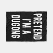 Doe alsof ik een dugongkostuum manatee zeedier H Fleece Deken (Voorkant (Horizontaal))