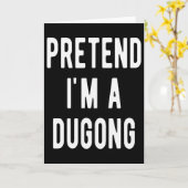 Doe alsof ik een dugongkostuum manatee zeedier H Kaart (Gele Bloem)